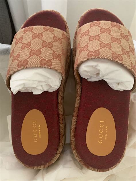 mercarri gucci slide|Gucci Slide Sandals for Women .